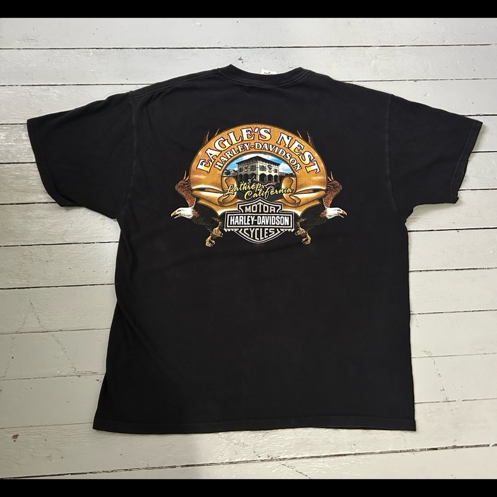 2007 two sided Harley Davidson graphic tee